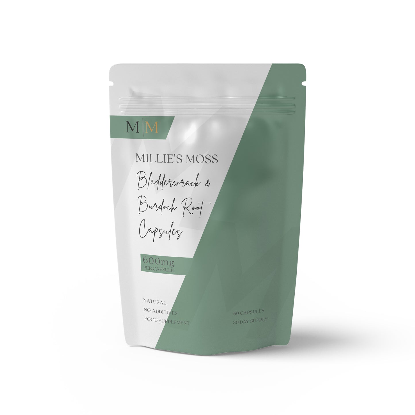 Bladderwrack & Burdock Root Capsules - Millie's Moss