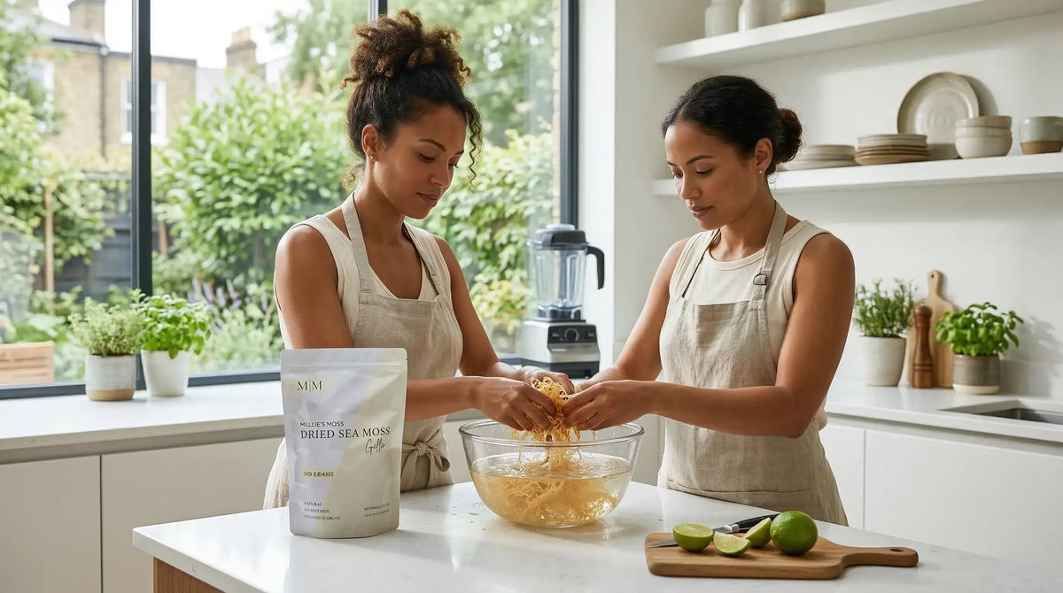 Preparing sea moss with lime