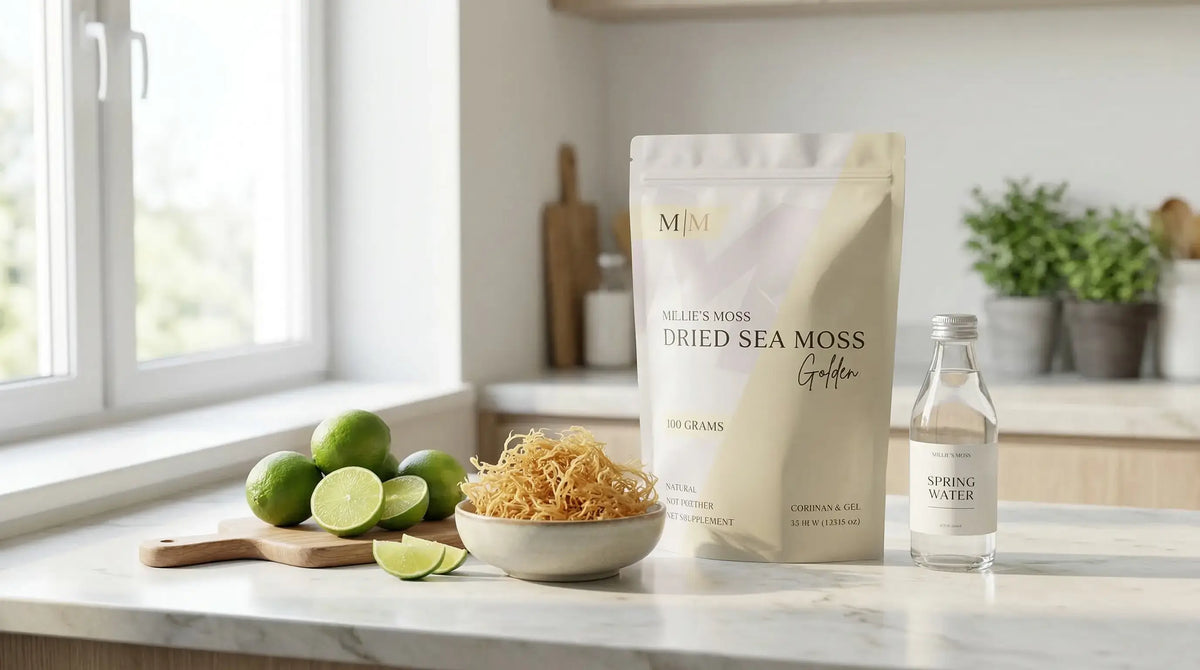 Dried moss and lime