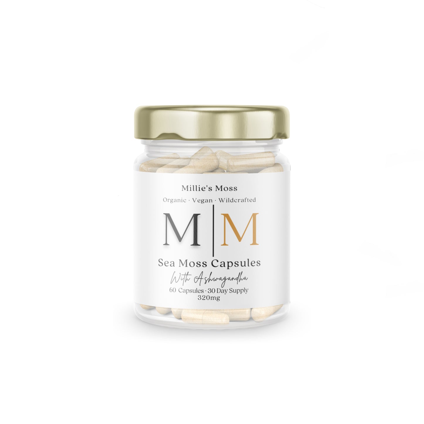 Sea Moss & Ashwagandha Capsules - Millie's Moss