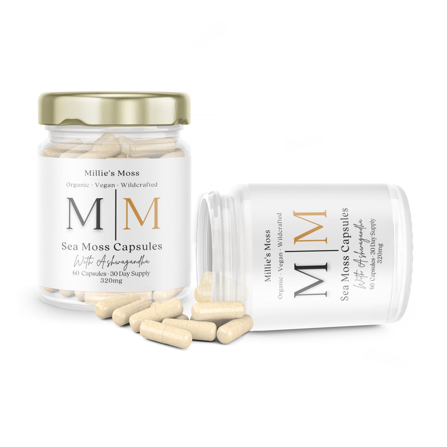 Sea Moss & Ashwagandha Capsules - Millie's Moss