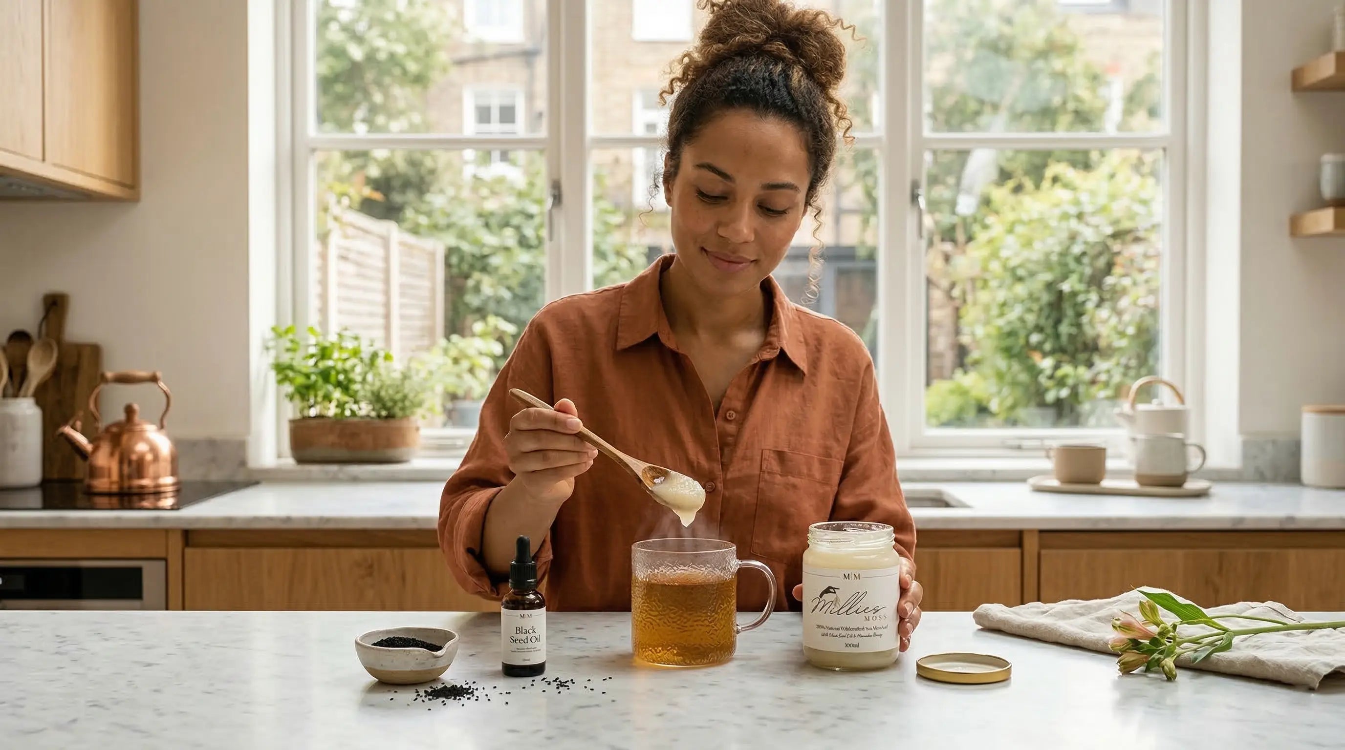 Sea Moss Gel with Black Seed Oil | Millie's Moss – Millie's Moss Sea Moss Gel with Black Seed Oil | Millie's Moss – Millie's Moss
