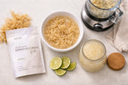Preparing sea moss gel by soaking dried sea moss and blending it with lime and water