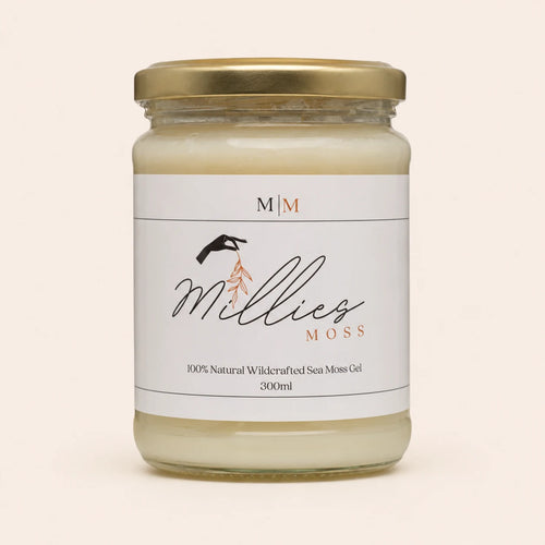 Millie’s Moss Black Seed Oil Infused Sea Moss Gel 300ml front packshot