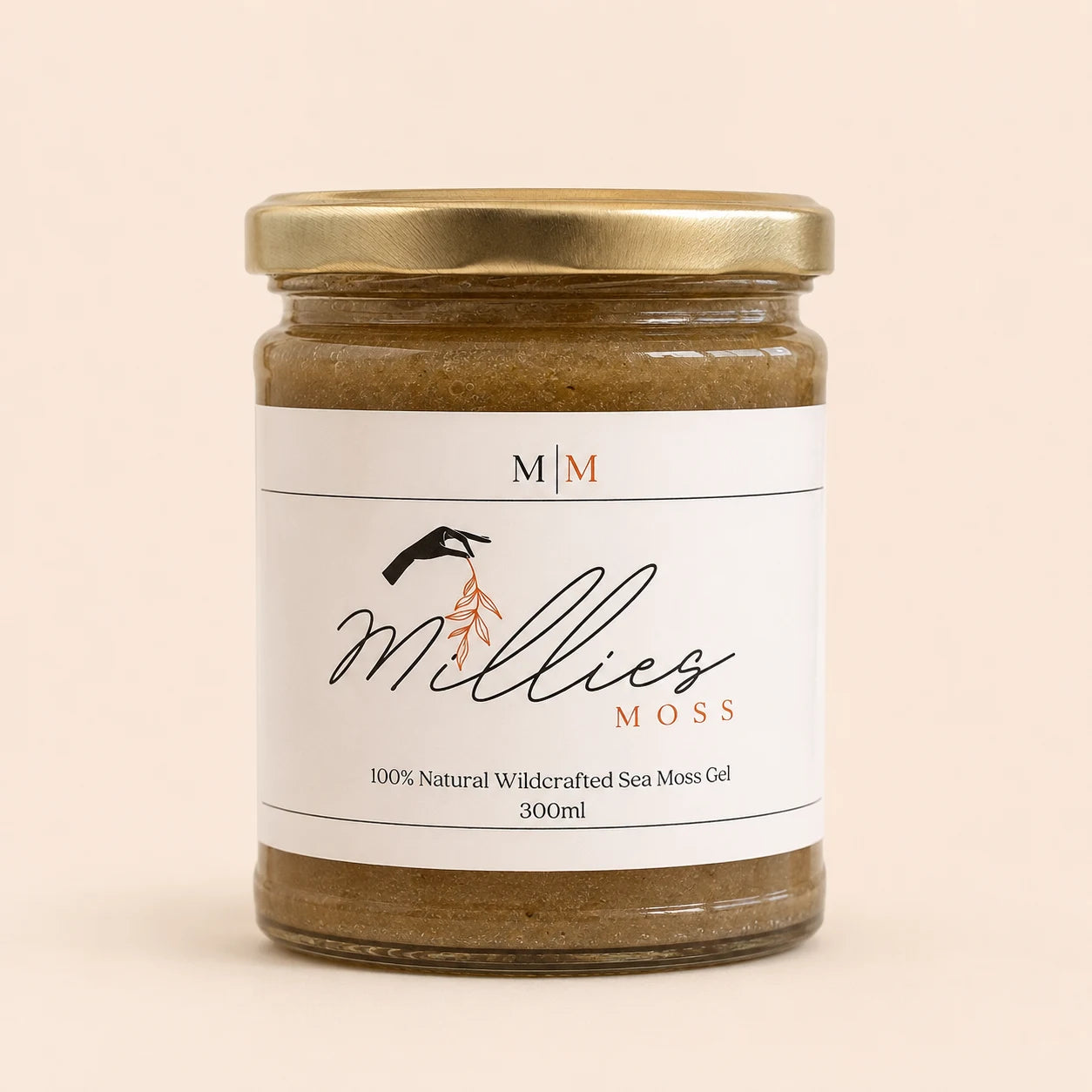 Millie’s Moss Bladderwrack and Burdock Root Infused Sea Moss Gel 300ml front packshot