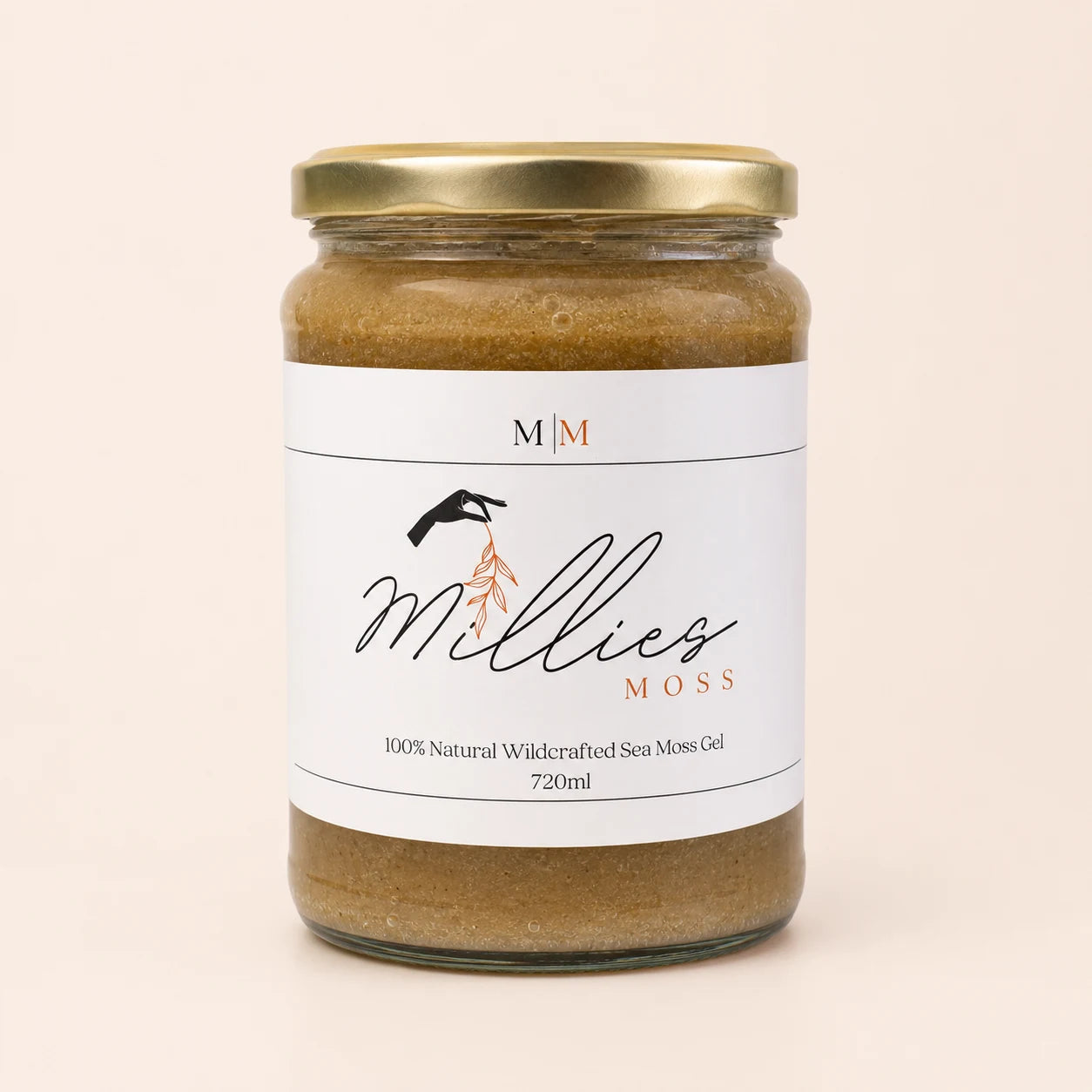Millie’s Moss Bladderwrack and Burdock Root Infused Sea Moss Gel 720ml front packshot