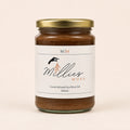 Millie’s Moss Cacao Infused Sea Moss Gel 500ml jar on a warm off-white background.