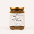 Millie’s Moss Cocoa, Matcha & Cinnamon Infused Sea Moss Gel 300ml jar on a warm off-white background.