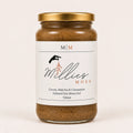 Millie’s Moss Cocoa, Matcha & Cinnamon Infused Sea Moss Gel 720ml jar on a warm off-white background.