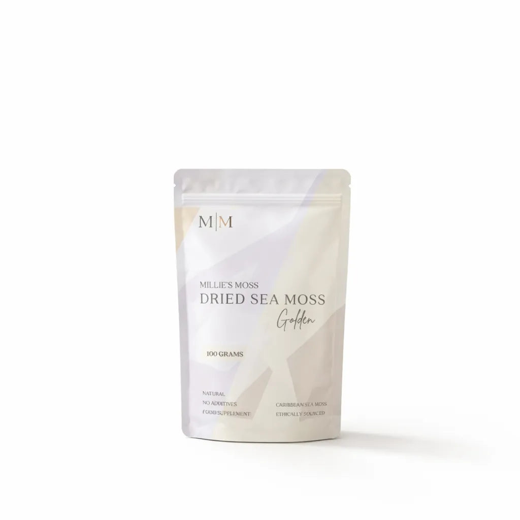 Millies Moss natural wildcrafted dried sea moss 100g pouch