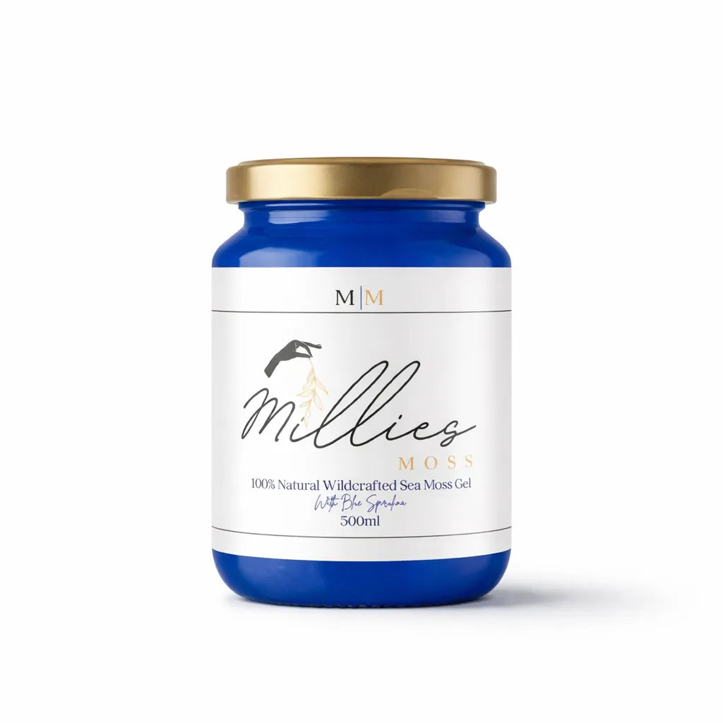 Millies Moss natural wildcrafted sea moss gel 500ml jar