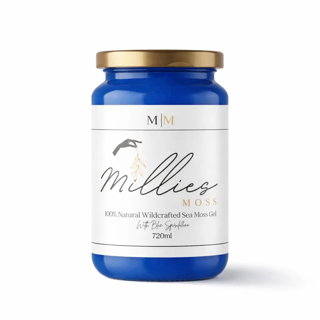 Millies Moss natural wildcrafted sea moss gel 720ml jar