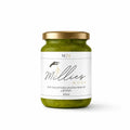 Millie’s Moss matcha sea moss gel 300ml jar on a clean white background.
