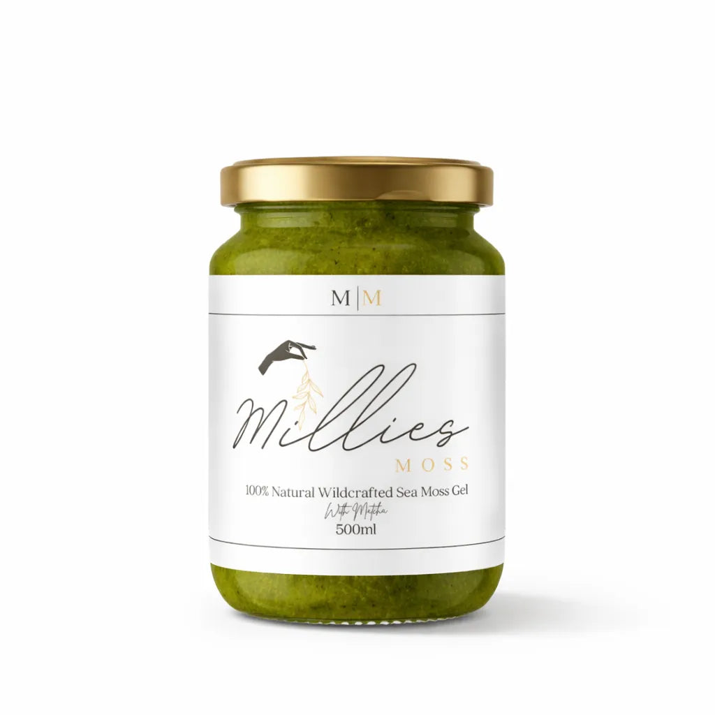 Millies Moss natural wildcrafted sea moss gel 500ml jar