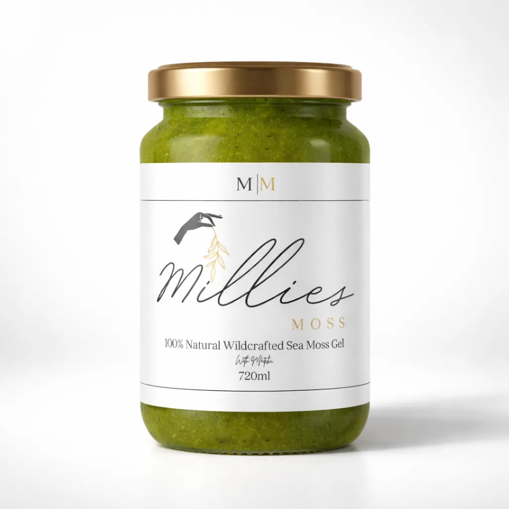 Millies Moss natural wildcrafted sea moss gel 720ml jar
