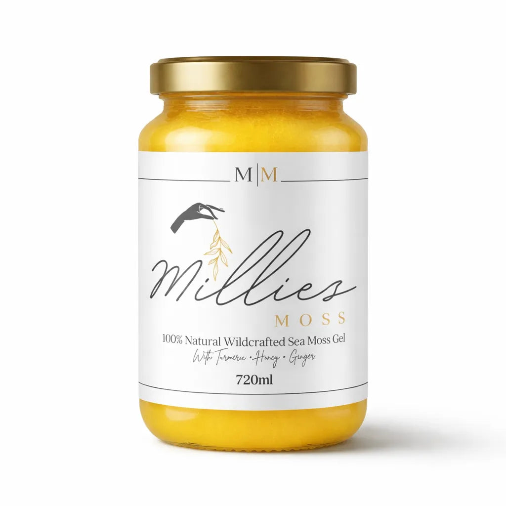 Millies Moss natural wildcrafted sea moss gel 720ml jar
