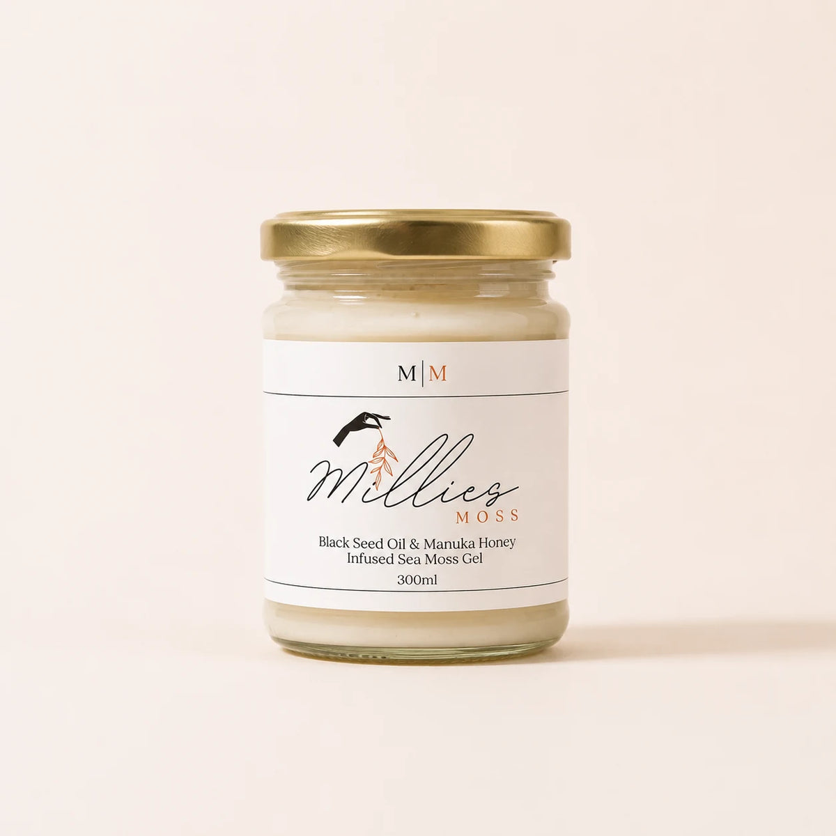 Millie's Moss Black Seed Oil & Manuka Honey Infused Sea Moss Gel 300ml jar