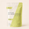 Millie’s Moss Sea Moss with Aloe Vera Capsules pouch front showing 600mg per capsule, 60 capsules and 30 day supply.
