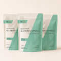 Three pouches of Millie's Moss Sea Moss with Bladderwrack Capsules 3 month supply