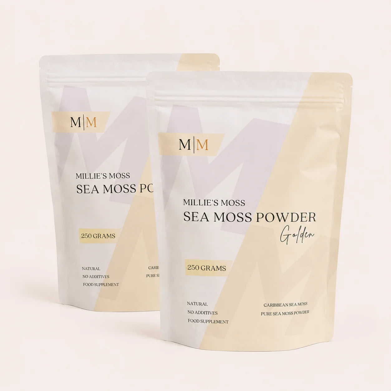 Millie's Moss Premium Sea Moss Powder 500g bundle with two 250g pouches