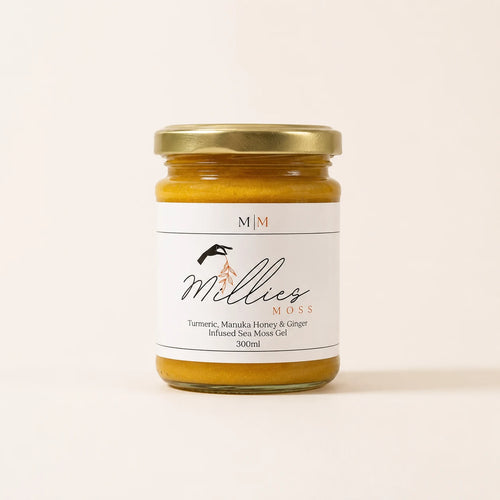 Millie's Moss Turmeric, Manuka Honey & Ginger Infused Sea Moss Gel