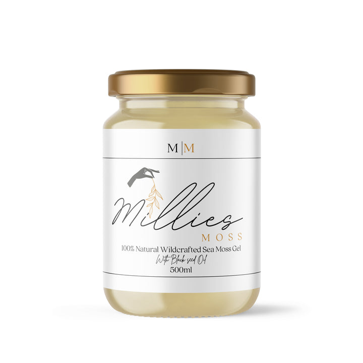 Sea Moss Gel Infused With Black Seed Oil - Millie's Moss
