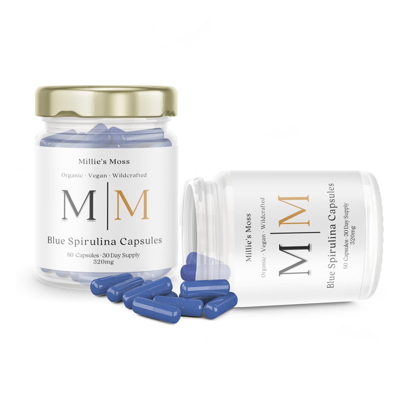 Blue Spirulina Capsules - Millie's Moss