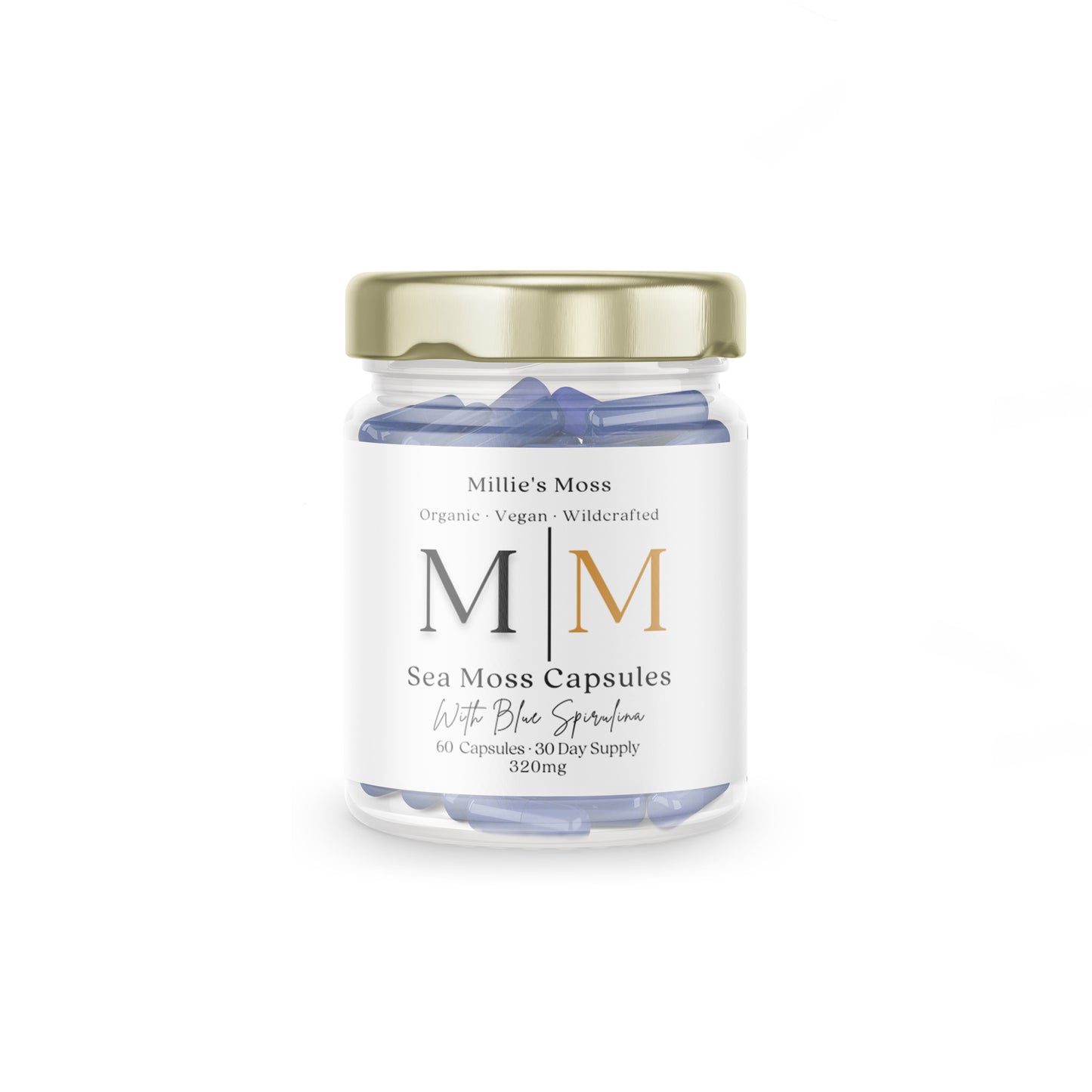 Sea Moss & Blue Spirulina Capsules - Millie's Moss