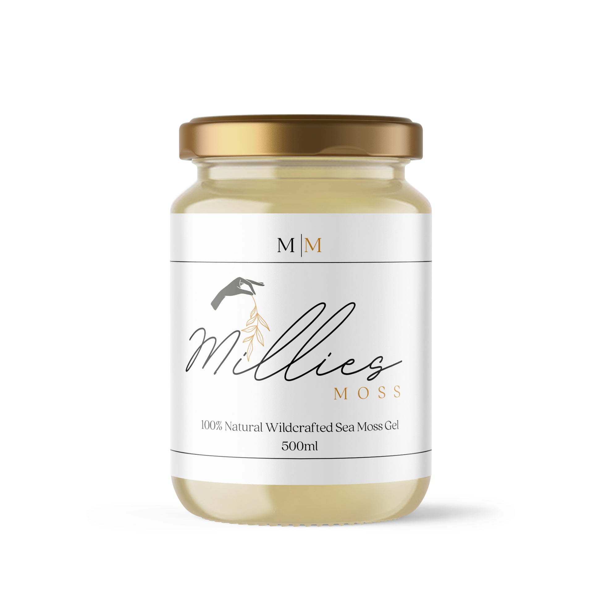 500ml - Organic Classic Golden Sea Moss Gel Glass Jar
